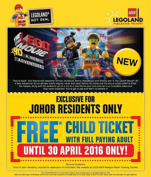 Legoland johor ticket
