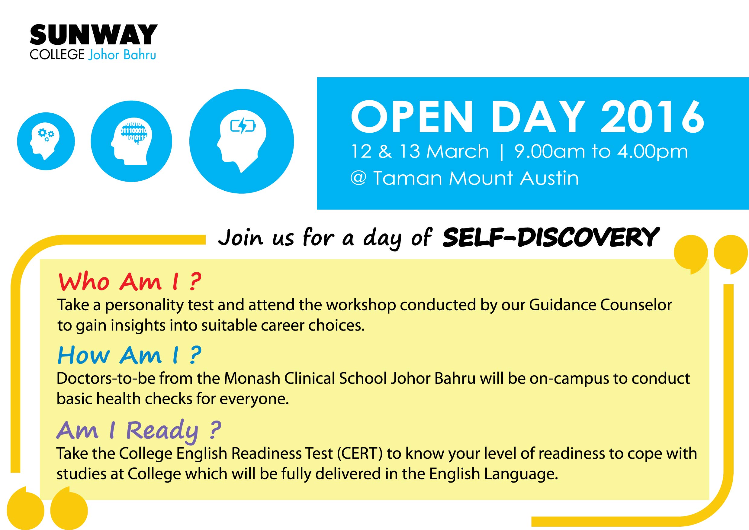 open day poster March 2016 path