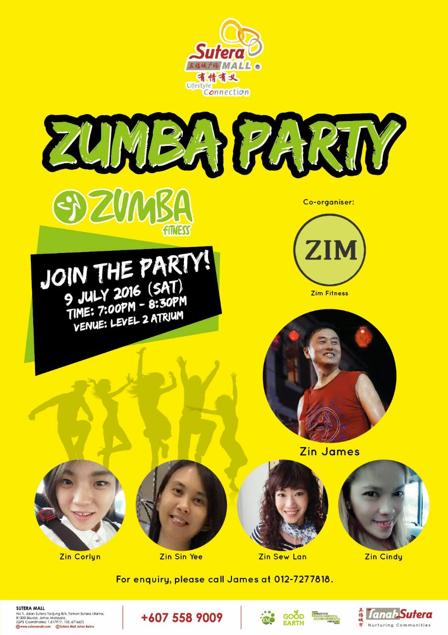 zumba party poster